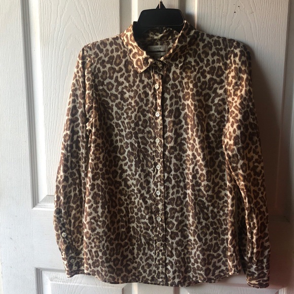 J. Crew Tops - J.CREW leopard print blouse